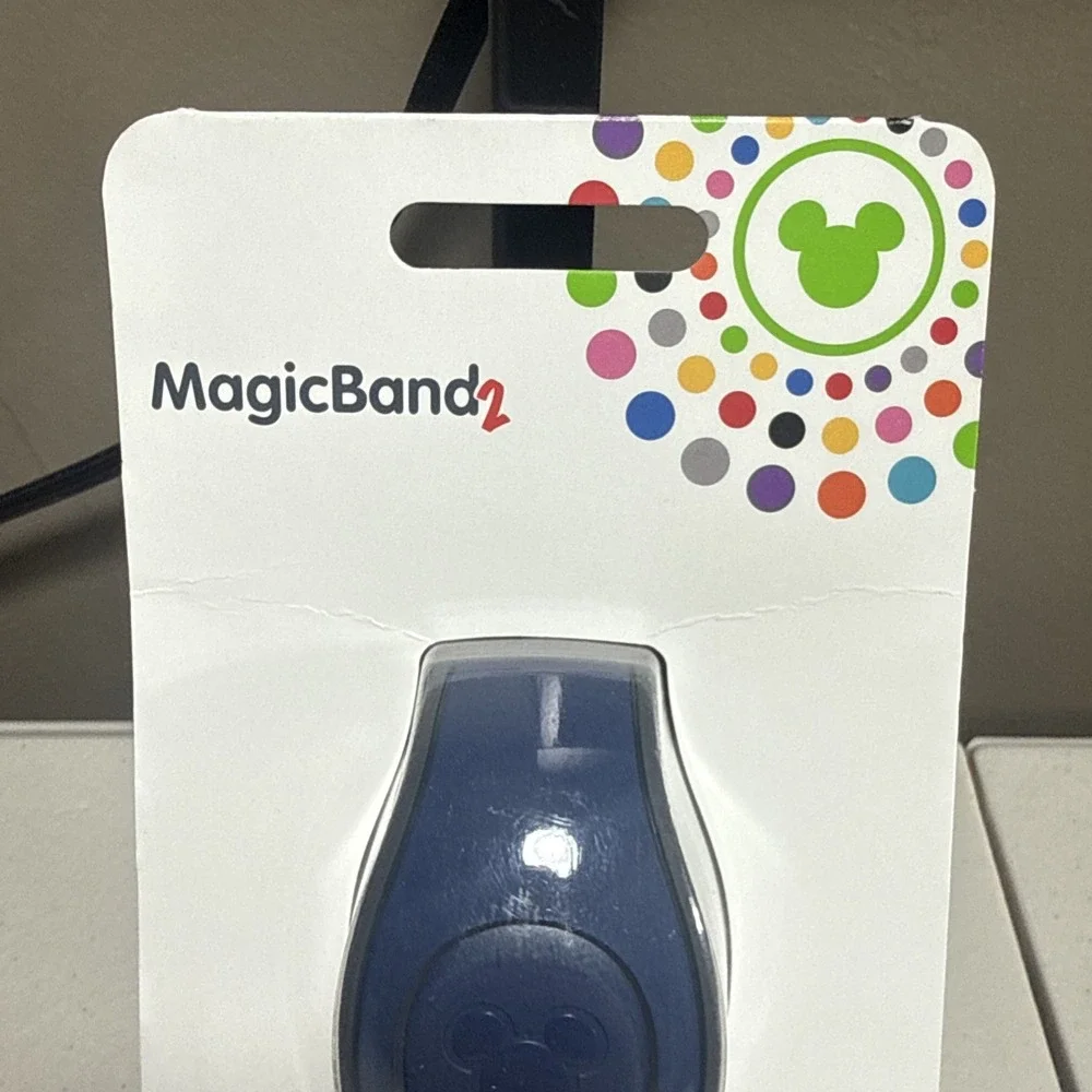NEW Disney Parks Solid Navy Blue MagicBand 2 Link It Later Magic Band NIB